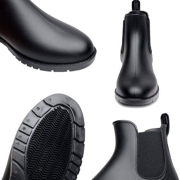 Ankle Rain Elastic Chelsea Booties Waterproof - Picture 3 of 8